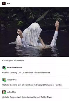 an image of a woman floating in the water with her hands up to her face