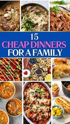 Cheap Dinners For Two Recipes, Quick Inexpensive Dinner Ideas, Meal Ideas For Family Gatherings, Dinner Group Ideas, Dinner Ideas For 7 People, Cheap Sunday Dinner Ideas, Super Cheap Dinners Families, Easy Dinners For A Family, Summer Family Dinners