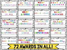 awards for all students in the classroom