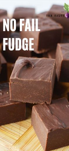 no fail fudge recipe made with chocolate