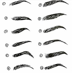 an instagram page showing how to draw eyebrows