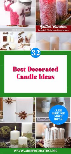 the best decorated candle ideas for christmas