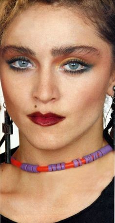 Madonna 80s Makeup, 1980’s Makeup, 70s Makeup Disco, Madonna 80s Fashion, 80s Eye Makeup, 1980s Makeup And Hair, 90s Makeup Trends