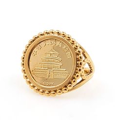 Men's, Ladies Solid 14K Yellow Gold Chinese Panda Coin Signet Ring. Ring size: 3.75 (adjustable upon request) The size of the rectangle measures approx: 14mm x 11.6mm. The band measures approx: 1.8mm wide on the thinnest part and 18mm on the thickest side. Ring weight: 4.2g  Will be placed into a suitable gift box. Free shipping within the U.S. 14k Gold Rectangular Signet Ring Collectible, Gold Vintage Signet Ring For Commemoration, Larchmont Ny, Chinese Panda, Signet Rings, Ring Ring, Signet Ring, Vintage 1950s, Favorite Jewelry