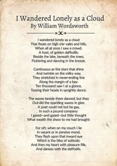 Wordsworth Poems, William Wordsworth Poems, Extracts From Books, Poems By Famous Poets, Poems In English, Poetry Famous, Erin Hanson, Poetry Lovers