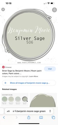 an iphone screen showing the logo for silver sage