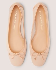 ARABELLA BALLET FLAT | Stuart Weitzman Evening Medium Width Ballet Flats, Evening Flats With Medium Width, Luxury Sleek Almond Toe Ballet Flats, Ballet Flats With Removable Insole For Galas, Feminine Closed Toe Formal Flats, Formal Closed Toe Flats, Classic Flats For Galas, Elegant Low Heel Ballet Flats For Galas, Feminine Ballet Flats For Evening