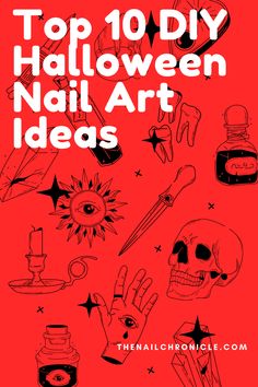 Halloween design ideas that anyone can do!! Follow the link for design ideas and tutorials!! Easy Halloween Nail Art, Halloween Nail Art Designs, Spooky Nail, Halloween Nail Art Easy, Halloween Nails Diy, Halloween Makeup Tutorial, Nails Halloween