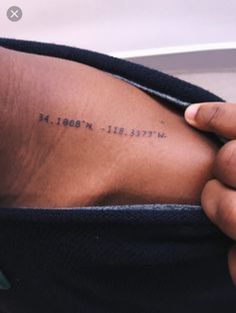 Infinity Tattoo On Wrist, Font Tato, Coordinates Tattoo, Tatuagem Masculina Pequena, Tattoo Placements, Small Shoulder Tattoos, Petit Tattoo, Text Tattoo, Inspiration Tattoos