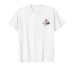 PRICES MAY VARY. Officially Licensed Disney Minnie Mouse Apparel for Men - Women - Boys and Girls; Cute T-Shirts; Girly T-Shirts; Pink Bow T-Shirts; Classic T-Shirts; Vintage T-Shirts; Floral T-Shirts; Hearts T-Shirts; Minnie Mouse T-Shirts; 22DNMI00027B-001 Lightweight, Classic fit, Double-needle sleeve and bottom hem Disney Minnie Mouse Short Sleeve T-shirt, Disney Minnie Mouse Crew Neck T-shirt, Cute Mickey Mouse Short Sleeve T-shirt, Minnie Mouse Graphic Tee Short Sleeve, White Minnie Mouse Graphic Tee, Pink Mickey Mouse T-shirt With Crew Neck, Pink Mickey Mouse Crew Neck T-shirt, Minnie Mouse Outfits, Face Cute