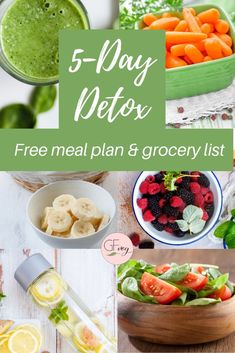 1200 Calorie Diet Meal Plans, 5 Day Detox, Detox Meal Plan, Meal Plan Grocery List, Best Smoothie, Vegetarian Meal Plan, Cleanse Diet, Clean Eating Meal Plan, Nourishing Foods