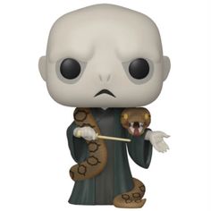 a pop vinyl figure with a snake on it's arm and an open mouth