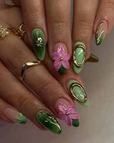 Winx Club Nails, Simple Nail Design, Nail Art Pictures, Hello Nails, Spring Nail Designs, Edgy Nails, Summery Nails, Nail Design Ideas