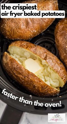 the croissant air fryer baked potatoes is faster than the oven