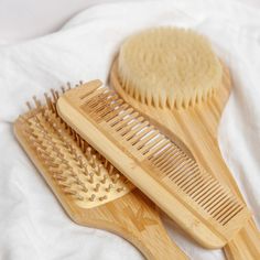 bamboo brushes Bamboo Hair Brush Aesthetic, Bamboo Brush Aesthetic, Bamboo Comb, Bamboo Hair Brush, Hair Brush Set, Hair Care Tools, Bamboo Brush, Shampoo Brush, Dry Body Brushing