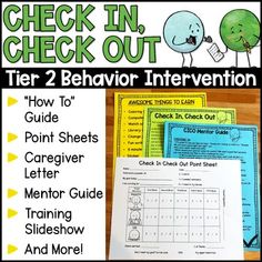 check in, check out tier 2 behavior instruction for students to practice their behavior skills