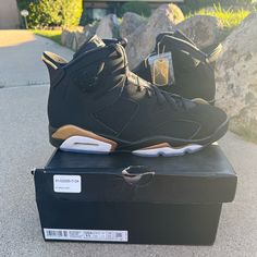 Size 11 Brand New Comes With Original Box Luxury Basketball Shoes, Luxury Black Low-top Jordan Shoes, Luxury Black Leather Basketball Shoes, Luxury Black High-top Basketball Shoes, Black Leather Luxury Jordan Shoes, Luxury Black Leather Jordan Shoes, Shoes Jordan, Jordan Black, Jordan 6