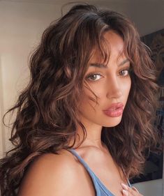 Naturally Wavy Hair Cuts, Bangs Wavy Hair, Natural Wavy Hair, Cindy Kimberly, Hair Stylies