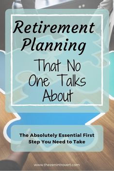 an image with the words retirement planning that no one talks about