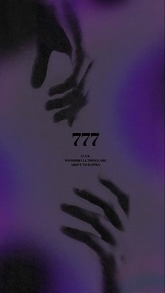 an image of a poster with the words 777 on it