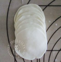 a pastry sitting on top of a wire rack