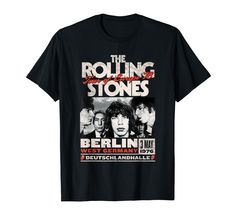 PRICES MAY VARY. Authentic Licensed Bravado Rolling Stones Merchandise Legal and Official Rolling Stones Merchandise in partnership with Bravado International Group, a Universal Music Group Company; 2021 Lightweight, Classic fit, Double-needle sleeve and bottom hem Rolling Stones Shirt Walmart, Universal Music Group, Band Tees, Rolling Stones, Branded T Shirts, Berlin, Top Styles, Fashion Branding, Rolls