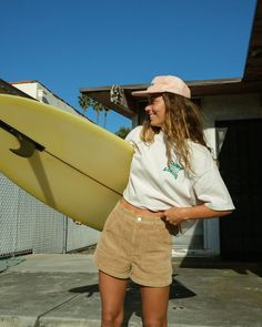 Boneyard Corduroy Shorts - Washed Sand – Surf Locos Casual Surfing Shorts, Cotton Surfing Shorts, Casual Relaxed Fit Surfing Shorts, Relaxed Fit Surfing Shorts, Surf Girl Outfits, Cute Granola Outfits, Surfer Style Outfits, Surf Aesthetic Outfit, Cute Beachy Outfits