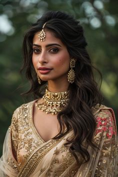 25 Gorgeous Hairstyles For Indian Weddings Anarkali Hairstyles Long Hair, Engagement Hairstyles Medium Hair, Bridal Hair Indian Wedding, Saree Hair Do, Non Bridal Hairstyles, Indian Bride Hair Down, Non Traditional Wedding Hair, Hair Styles For Indian Wedding Guest, Indian Braided Hairstyles Wedding