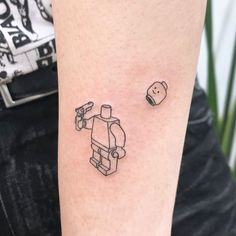 Lego tattoos you need to see before getting inked! | Creative Tattoos Inspiration by  Aysha Luu Lego Man Tattoo, Man Tattoo Ideas, Lego Tattoo, Man Tattoo, Doodle Tattoo, Lego Man, Weird Tattoos, Cool Small Tattoos, Small Tattoos For Guys