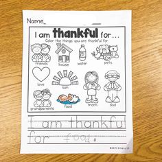 a printable thanksgiving worksheet for kids