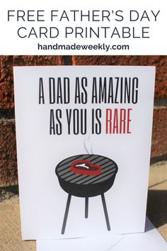 a father's day card with the words, dad as amazing as you is rare