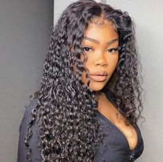 Excited to share this item from my #etsy shop: 30 Black water wave Curly Lace Front Wig *NWT*WITH BABY Hair and 4” part space Full Lace Wig Human Hair, Curly Lace Front Wigs, Beautiful Wigs, 360 Lace Wig, Beautiful Curls, Black Water, Lace Closure Wig, Front Lace Wigs Human Hair, Black Natural Hairstyles