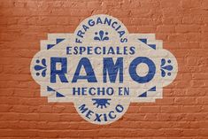 a sign painted on the side of a brick wall that says ramon mexican kitchen mexico