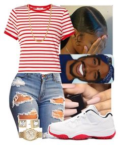 "BOOM❤️" by fashionismypashion476589 ❤ liked on Polyvore featuring Miss Selfridge, RetrÃ² and Michael Kors Jordan Outfits, Swag Outfits For Girls, Tips Tricks