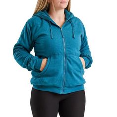 The Blue Mountain Women's Sherpa-Lined Fleece Hooded Sweatshirt is a great layering piece when it is really cold out. Featuring a 7.5 oz fleece shell combined with the heavyweight 9 oz Sherpa lining, this sweatshirt offers excellent warmth and comfort. Shell fabric = 7.5 oz 60% cotton/40% polyester fleece for warmth and durability Liner Fabric = Heavyweight 9 oz Fine Sherpa in body for warmth and comfort Heavy-duty nylon front zipper for ease and durability Double needle stitching on all main se Cold Weather Fleece Sweatshirt With Fleece Lining, Comfortable Fleece Hooded Jacket With Drawstring, Cozy Winter Sweats With Adjustable Hood, Comfy Winter Sports Hoodie, Comfy Sports Hoodie For Winter, Comfortable Fleece Hooded Jacket, Comfortable Winter Sweats With Double-lined Hood, Comfortable Fleece Sports Hoodie, Comfy Fleece Hoodie For Sports