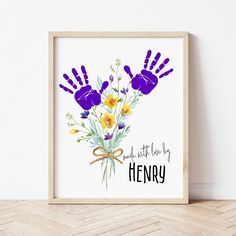 Flower Handprint Craft | Flower Handprint Art Toddler Handprint Mothers Day Crafts, Mother’s Day Hand Print Gift Ideas, Grandma Handprint Craft, Handprint Mothers Day Crafts For Grandma, Mother’s Day Grandma Diy, Mother’s Day Craft For Grandma From Kids, Spring Handprint Art, Mothers Day Handprint Art, Flower Handprint Art