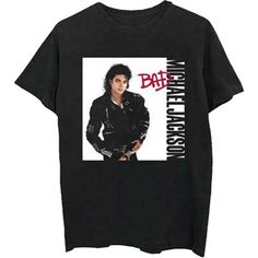 Michael Jackson Unisex Tee Bad Easy 30 day return policy Jackson Bad, Michael Jackson Bad, Jo Jo, Short Styles, High Quality T Shirts, Michael Jackson, Black Tshirt, Shirts Tops, Mens T