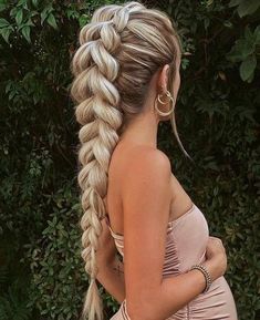 Blond Curly Hair Ponytail, Grad Hair Medium Length, Lagatha Vikings Hair, French Dragon Braids, Prom Hairstyles For Long Hair Ponytail, High Ponytail Braid Hairstyles, Mermaid Hairdo, High Braid, Braids Long Hair