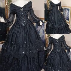 Gothic Wedding Dress Victorian, Black Gothic Wedding Dresses, Vintage Black Wedding, Wedding Dresses Off Shoulder, Goth Wedding Dresses, Gothic Victorian Dresses, Gothic Gowns, Black Wedding Dress Gothic, Black Wedding Gowns