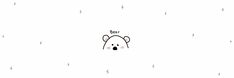 an animal with the word bear written on it's face in front of a white background