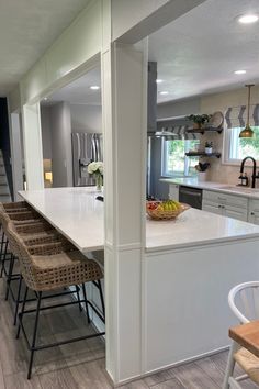 Kitchen Islands with Columns Load Bearing Wall Kitchen Island Partition, Supporting Beam In Kitchen, Kitchen Island Connected To Wall, Support Columns In Kitchen, Support Beams Load Bearing Wall, Kitchen Island With Posts, Kitchen Island With Support Post, Kitchen Island With Pillars