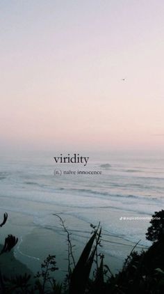 an image of the ocean and sky with words that say, viridity u s native independence