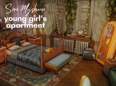 grishulya [ the sims 4 ].   . Sims 4 No Cc, Girls Apartment, 70s House, Sims 4 Bedroom, Sims 4 House Plans, Sims 4 Game Mods, Tumblr Sims 4, Sims 4 Expansions, Sims 4 House Design