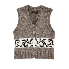 Our Women’s Wool Vest combines the best of three worlds into one material. It’s knitted with yarns made 45% wool for sturdy warmth, 30% acrylic for ease of care, and 25% alpaca for outstanding softness. You simply won’t find a more comfortable or dependable warm layer for your core. The rib-knit armholes, hem, and V-neck collar provide relaxed ease and hold their shape well. Detailed knitted floral pattern at the waist. Zip-close front. | Filson Women's Wool Vest GrayFloral Size Large Wool Vest, Fall Fits, Outerwear Vest, Ulla Johnson, Neck Collar, Boutique Clothing, Women Collection, Alpaca, Jumpsuit Dress