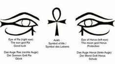 an image of different symbols for eyes