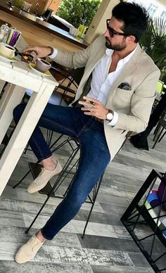 Mens Vest Fashion, Blazer Outfits Men, Mens Fashion Blazer, Mens Fashion Edgy, Mens Fashion Smart, Mens Fashion Classy, Mens Fashion Casual Outfits, Stylish Mens Outfits