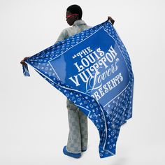 LOUIS VUITTON® - Monogram Colours Stole - Blue Monogram Pattern, Louis Vuitton Official, Mens Spring, Font Styles, Beach Club, Louis Vuitton Monogram, Umbrella, Louis Vuitton, Monogram