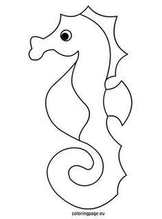 a black and white drawing of a seahorse with the letter s on it's side