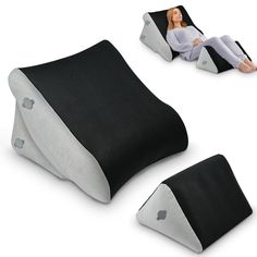 PRICES MAY VARY. Inflatable Wedge Pillow Set: Post-Surgery Relief, Adjustable for Back Pain, Acid Reflux, & Travel Comfort. Ideal for those recovering from surgery, this pillow helps alleviate discomfort and stress in the legs, knees, hips, and lower back, providing essential support during the healing process Ergonomic Design: Our inflatable bed wedge pillow features an ergonomic curve that improves your sleeping posture, aiding in the prevention of spinal, neck, and shoulder issues. Perfect for reading, pregnancy, and deep sleep. Enjoy a restful night's sleep with our inflatable wedge pillow set. It offers customizable support that can be adjusted to your comfort level, ensuring a peaceful slumber Durable & Comfortable: Made from high-quality materials, our pillow set ensures lasting dur Sleeping Posture, Cover Post, Bed Wedge Pillow, Recovering From Surgery, Sitting Pillows, Bed Wedge, Anti Snoring, Inflatable Bed, Wedge Pillow