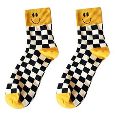 Make these socks a part of your aesthetic look 😊🏁Free SizeMaterial: Cotton. Polyester Y2k Socks, Socks Y2k, Boogzel Apparel, Texture Socks, Aesthetic Socks, Checkered Socks, Socks Aesthetic, Oc Board, Clothing Guide